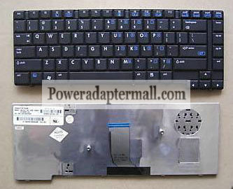 black HP COMPAQ 8510W Laptop Keyboard